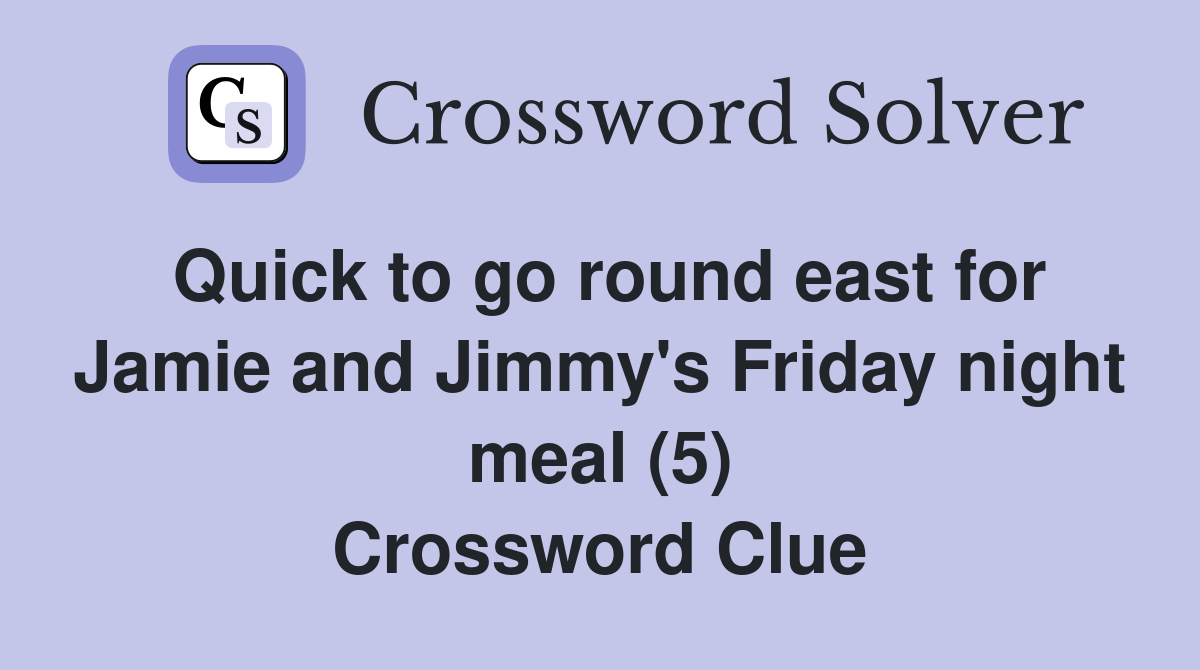 Quick to go round east for Jamie and Jimmy's Friday night meal (5